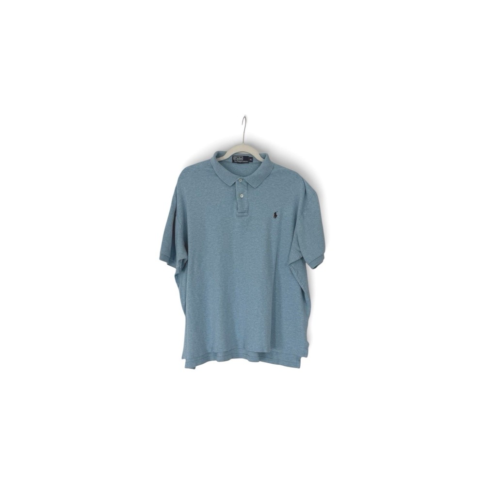 Polo Ralph Lauren Mens XL Blue Heather Short Sleeve Pony Logo Polo Shirt